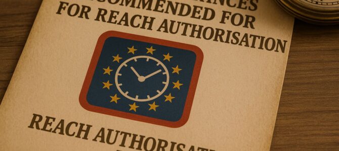 Štyri látky odporúčané na zaradenie do autorizačného oznamu REACH 